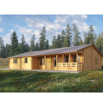 Casa de madera residencial Elva 118 m², 44 mm