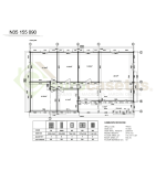 Casa de madera residencial Elva 118 m², 44 mm