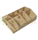 Casa de madera VEGA de 70 m² con gran terraza