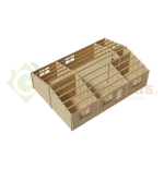 Casa de madera residencial Solia 66 m², 44 mm