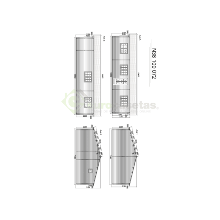 Casa de madera residencial Solia 66 m², 44 mm