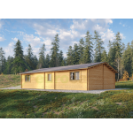 Elara Residential Wooden House 77 m², 44 mm
