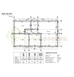 Elara Residential Wooden House 77 m², 44 mm