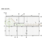 Elara Residential Wooden House 77 m², 44 mm
