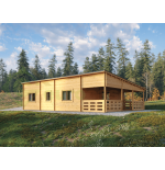 Maison en bois résidentielle Alira 70 m², 44 mm