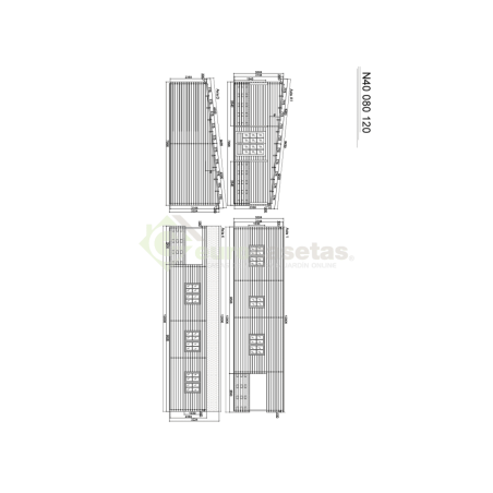 Maison en bois résidentielle Alira 70 m², 44 mm