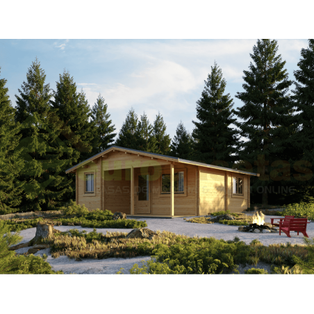 Casa de madera Freya 32 m², 44 mm