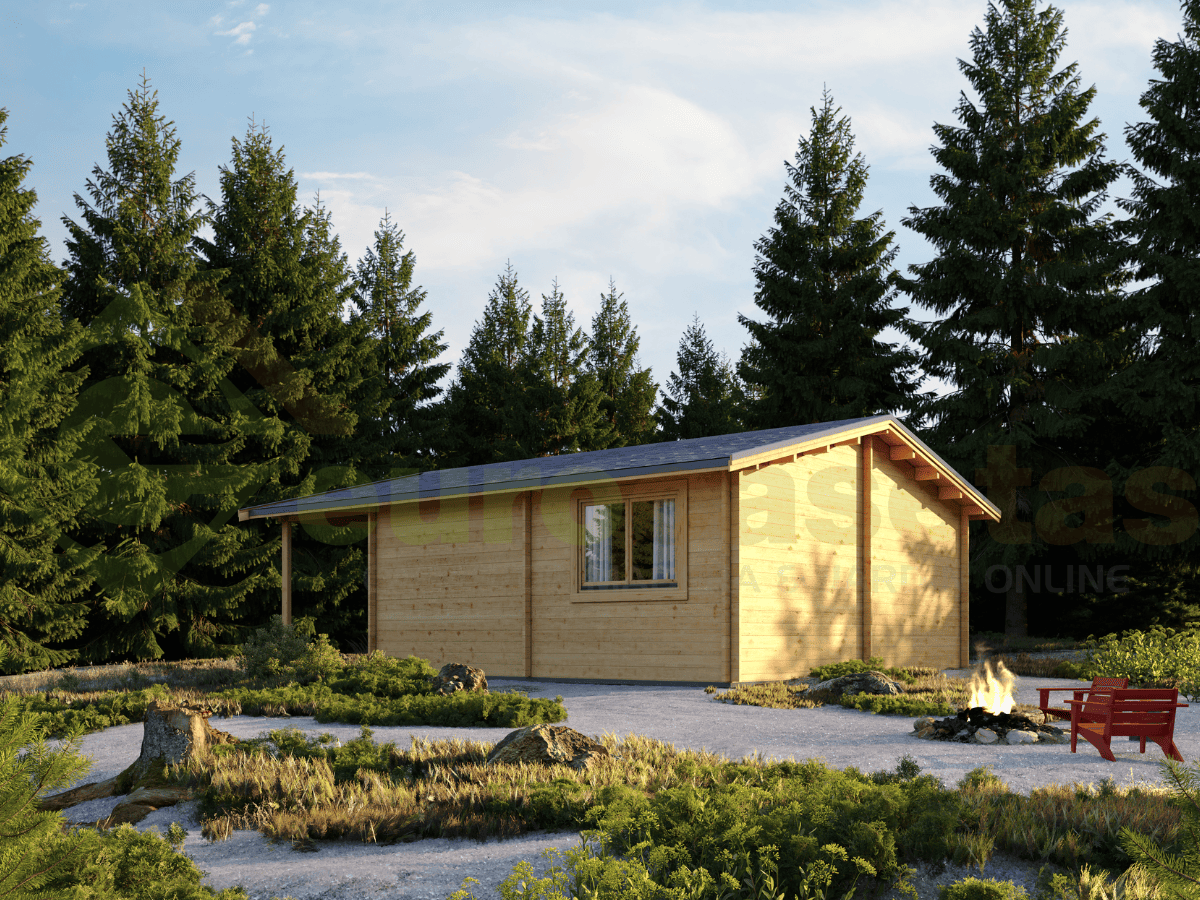 Casa de madera Freya 32 m², 44 mm