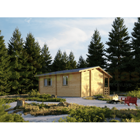 Moosy Wooden House 24 m², 44 mm