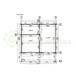 Moosy Wooden House 24 m², 44 mm