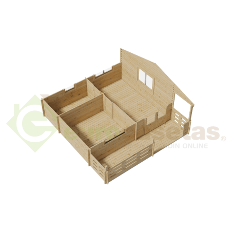 Moosy Wooden House 24 m², 44 mm