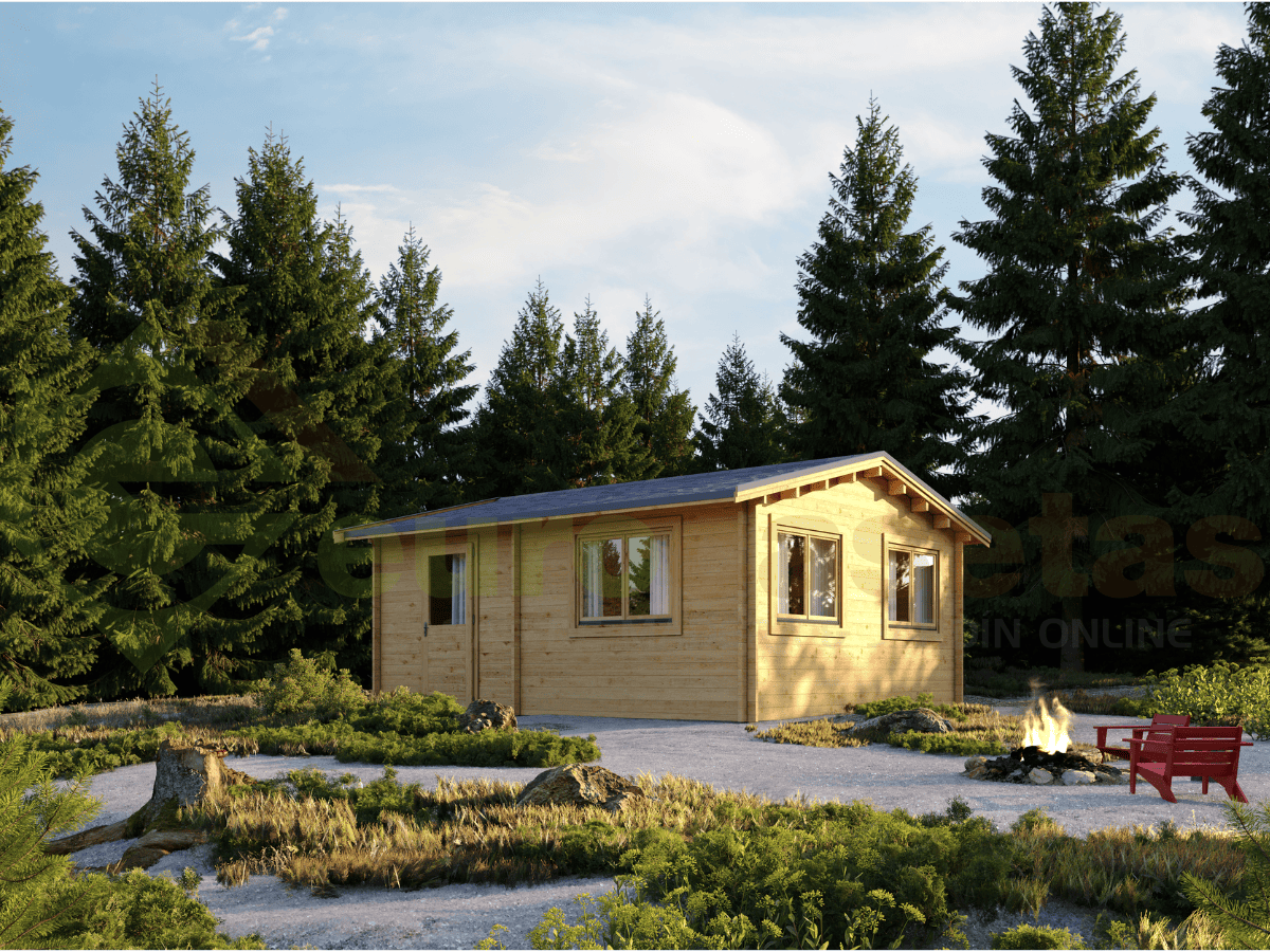 Casa de madera Hazel 25 m², 44 mm