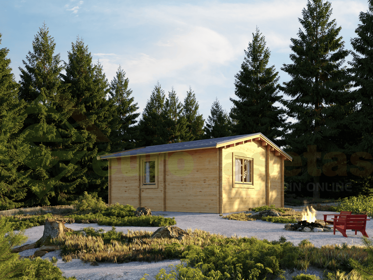 Casa de madera Hazel 25 m², 44 mm