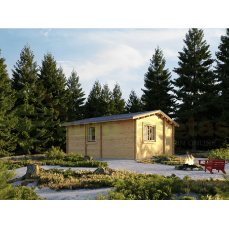 Hazel Wooden House 25 m², 44 mm