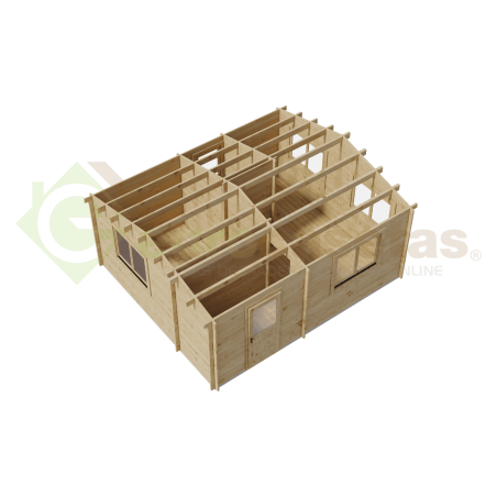 Hazel Wooden House 25 m², 44 mm
