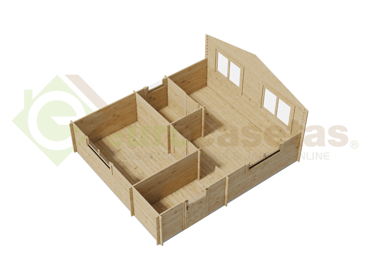 Casa de madera Hazel 25 m², 44 mm
