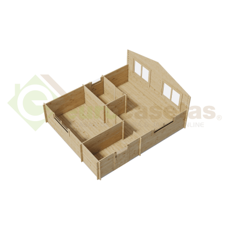 Hazel Wooden House 25 m², 44 mm