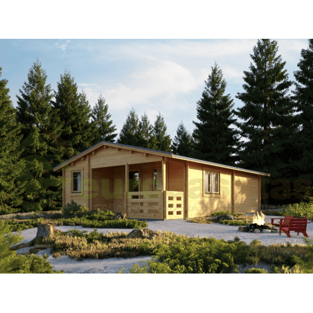 Sora Wooden House 42 m², 44 mm