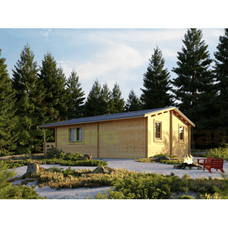Sora Wooden House 42 m², 44 mm