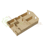 Sora Wooden House 42 m², 44 mm