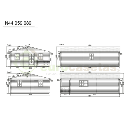 Sora Wooden House 42 m², 44 mm