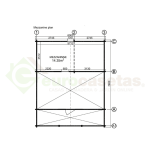 Maison en bois Liora 46 m², 44 mm