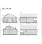 Maison en bois Liora 46 m², 44 mm