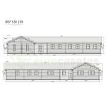 Aurea Wooden House 144 m², 70 mm