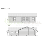 Aurea Wooden House 144 m², 70 mm
