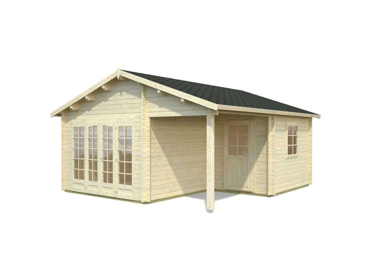 Caseta de madera  " IRENE 21,9 + 5,2 m2"