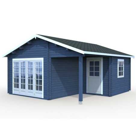 Caseta de madera " IRENE 21,9 + 5,2 m2"