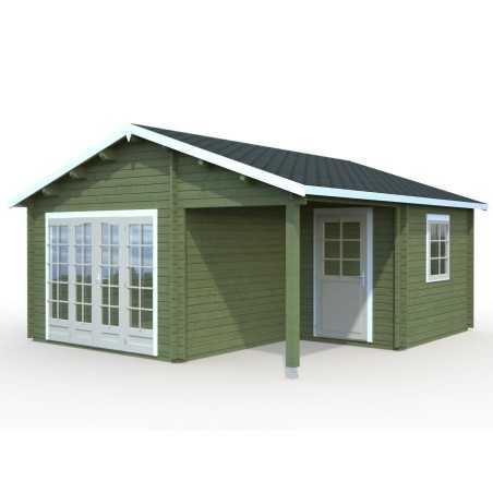 Caseta de madera " IRENE 21,9 + 5,2 m2"