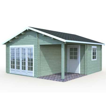 Caseta de madera " IRENE 21,9 + 5,2 m2"