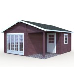 Caseta de madera " IRENE 21,9 + 5,2 m2"