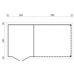 Caseta de jardín  ELLA 6,9 + 10  m2