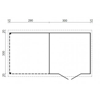 CASETA DE JARDIN "ELLA 8,7 +8,2  m2" 