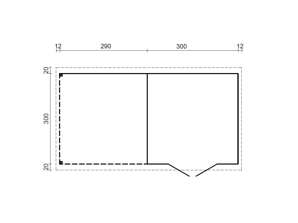 CASETA DE JARDIN "ELLA 8,7 +8,2  m2" 