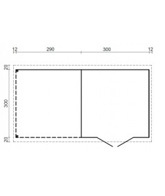 CASETA DE JARDIN "ELLA 8,7 +8,2  m2" 