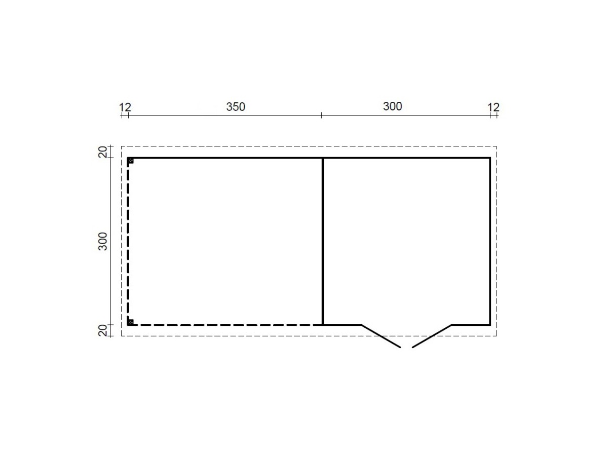 CASETA DE JARDIN "ELLA 8,7 + 10  m2" 