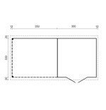 CASETA DE JARDIN "ELLA 8,7 + 10  m2" 