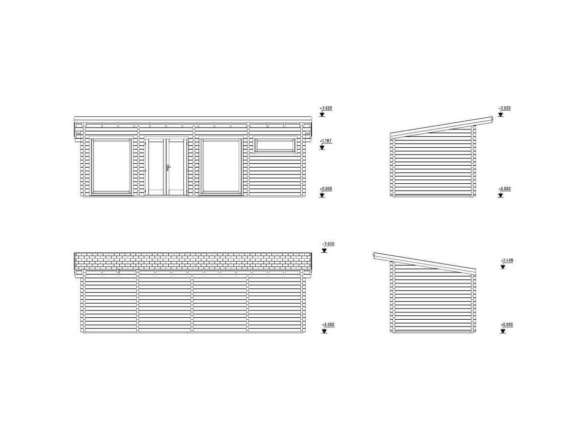 Casa de madera "HEIDI 22,8  m2" 