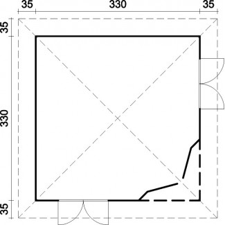 CASETA DE JARDIN PABELLON MELANIE 9,9 m2