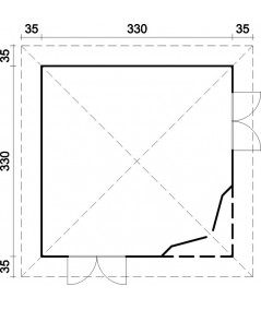 CASETA DE JARDIN PABELLON MELANIE 9,9 m2