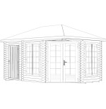 CASETA DE JARDIN PABELLON MELANIE 11  m2