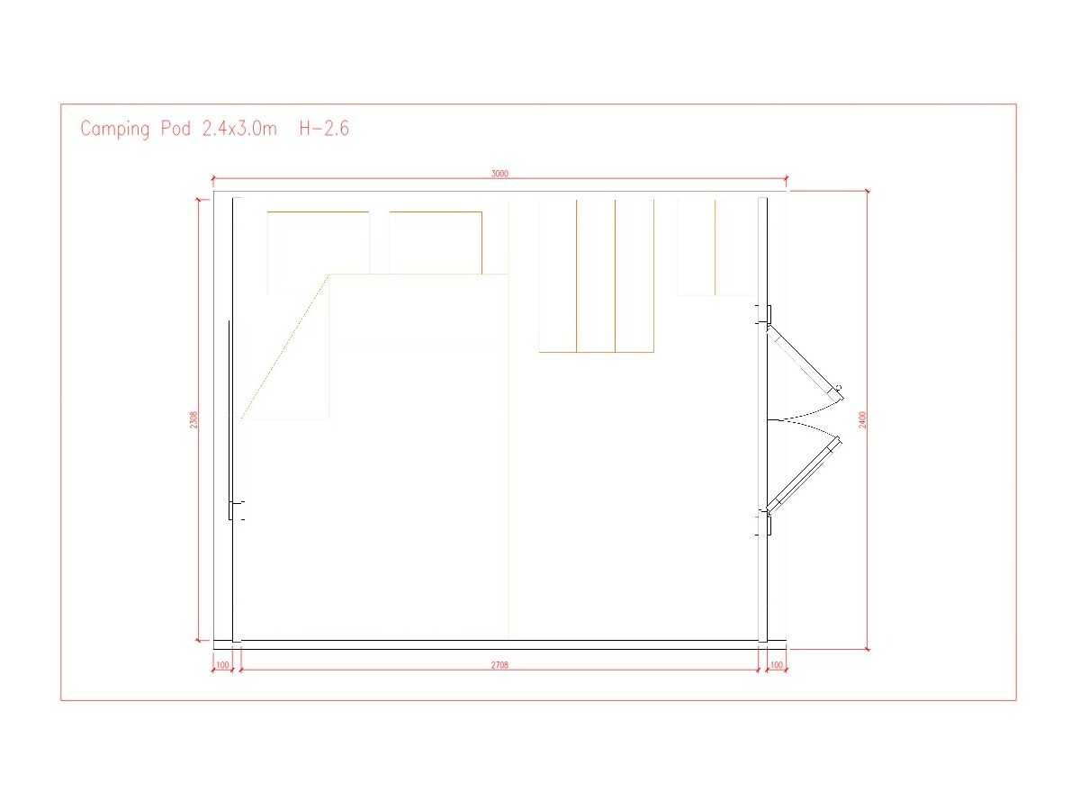 Camping Pod 2.4 x 3.0 m  