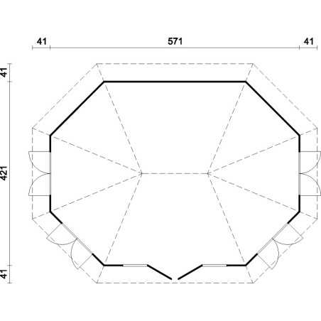 CASETA PABELLON HANNA 20,3 m 2
