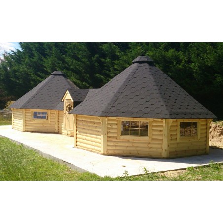 Caseta de madera "Grill Cabin 16.5 TWIN "
