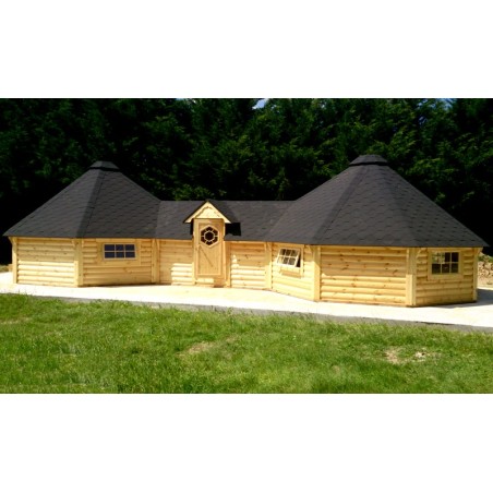 Caseta de madera "Grill Cabin 16.5 TWIN "