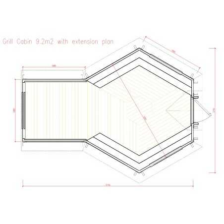 Caseta de madera "Grill Cabin 9.2 PLUS"