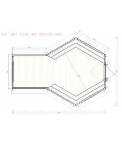 Caseta de madera "Grill Cabin 9.2 PLUS"